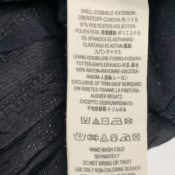 FREE PEOPLE Bringing Sexy Back Black Metallic Beaded Mini Dress‎ Size Medium - Picture 8 of 10